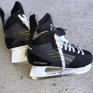 Men ice skates